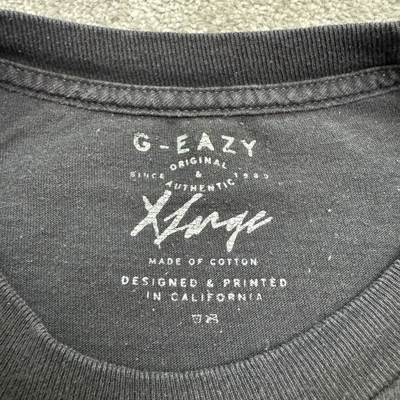 G-Eazy Gerald's Vintage Graphic T-Shirt Men XL Black Cotton Crew Neck Casual Tee - Picture 5 of 11